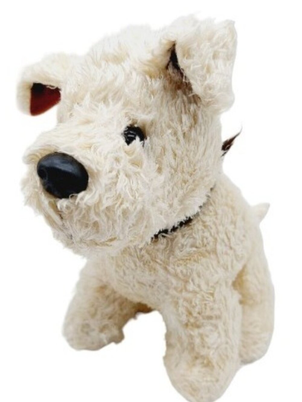 Keenway Industries Plush Stuffed Animal Cream Brown Collar Puppy Dog Toy Read 8"